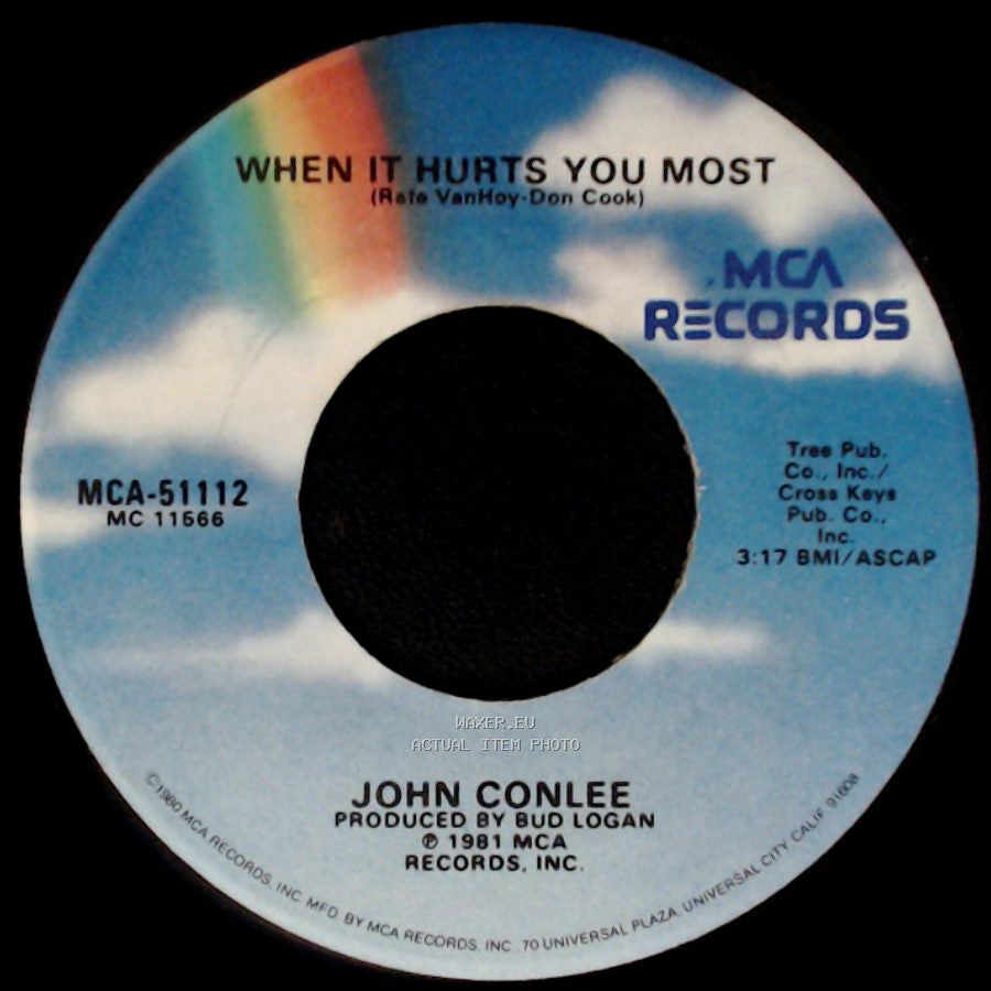 John Conlee - When It Hurts You Most / Could You Love Me (One More Time) side A