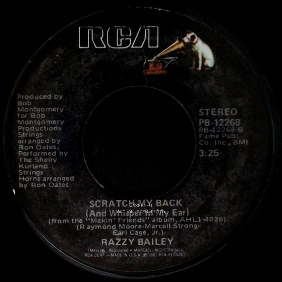 Razzy Bailey - Midnight Hauler / Scratch My Back (And Whisper In My Ear) side B