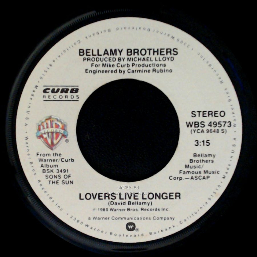 Bellamy Brothers - Classic Case Of The Blues / Lovers Live Longer side B