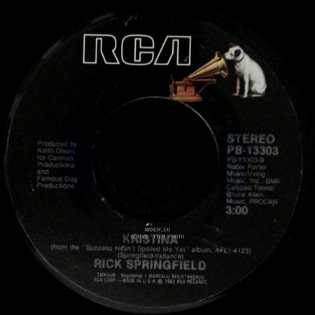Rick Springfield - I Get Excited / Kristina side B
