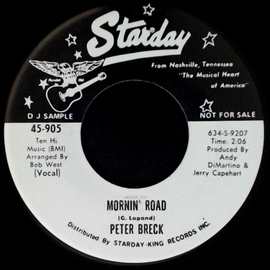 Peter Breck - She's A Woman / Mornin' Road side B