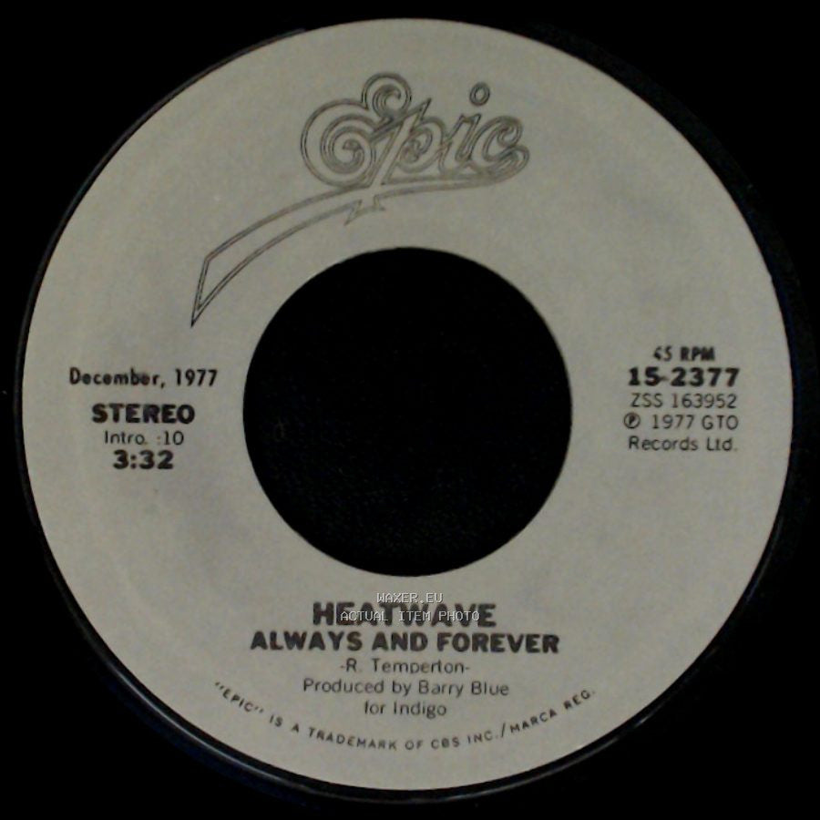 Heatwave - Always And Forever / Boogie Nights side A