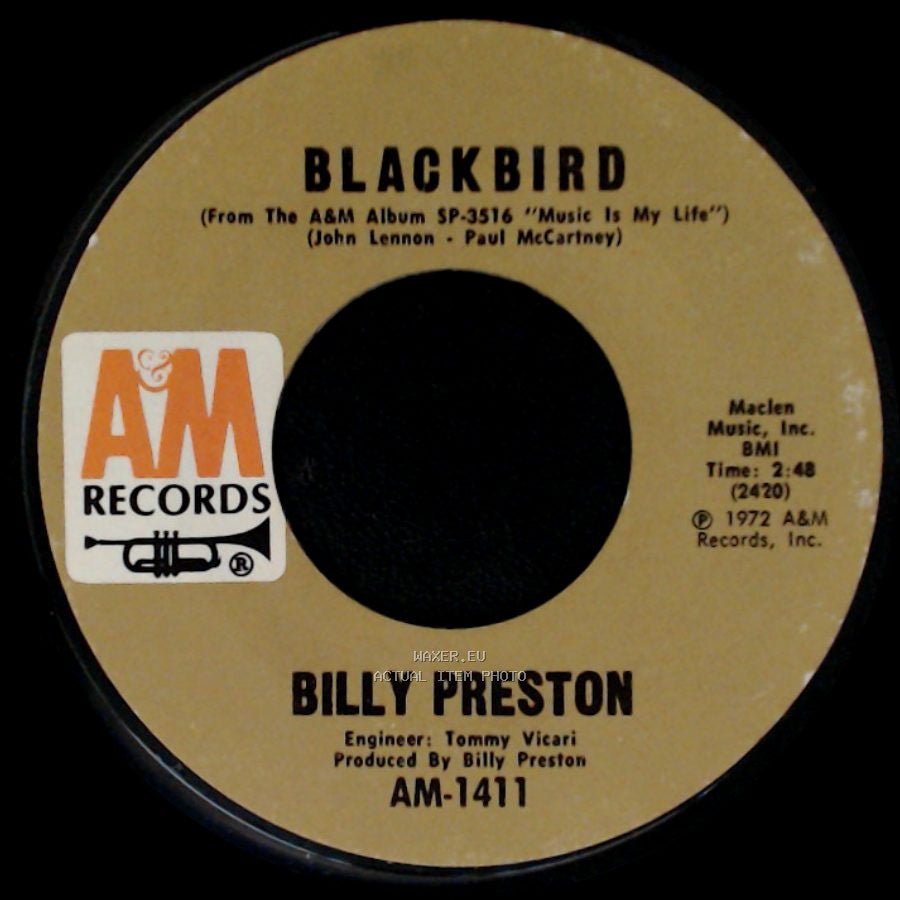 Billy Preston - Blackbird / Will It Go Round In Circles side A