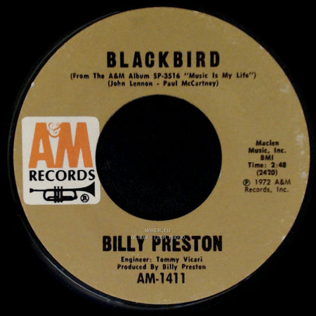 Billy Preston - Blackbird / Will It Go Round In Circles side A