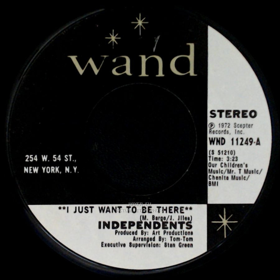 Independents - Can't Understand It / I Just Want To Be There side B