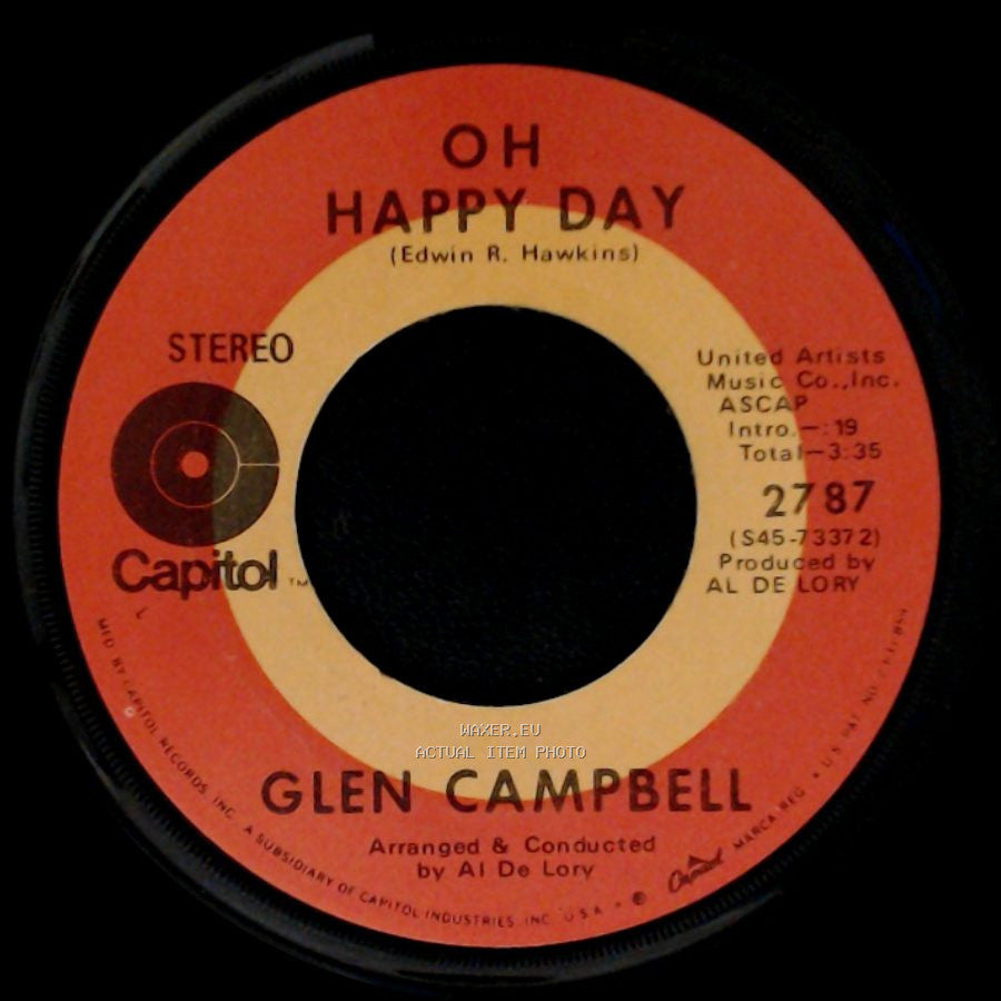 Glen Campbell - Someone Above / Oh Happy Day side B
