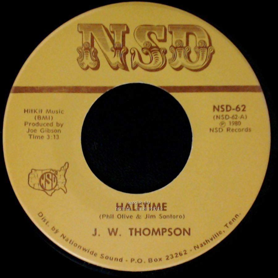 Josh (J.W.) Thompson / J. W. Thompson - Jesus Loves Cowboys The Same / Halftime side B