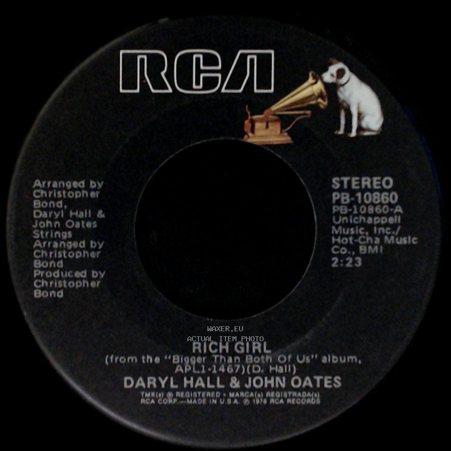 Daryl Hall & John Oates - London Luck & Love / Rich Girl side B