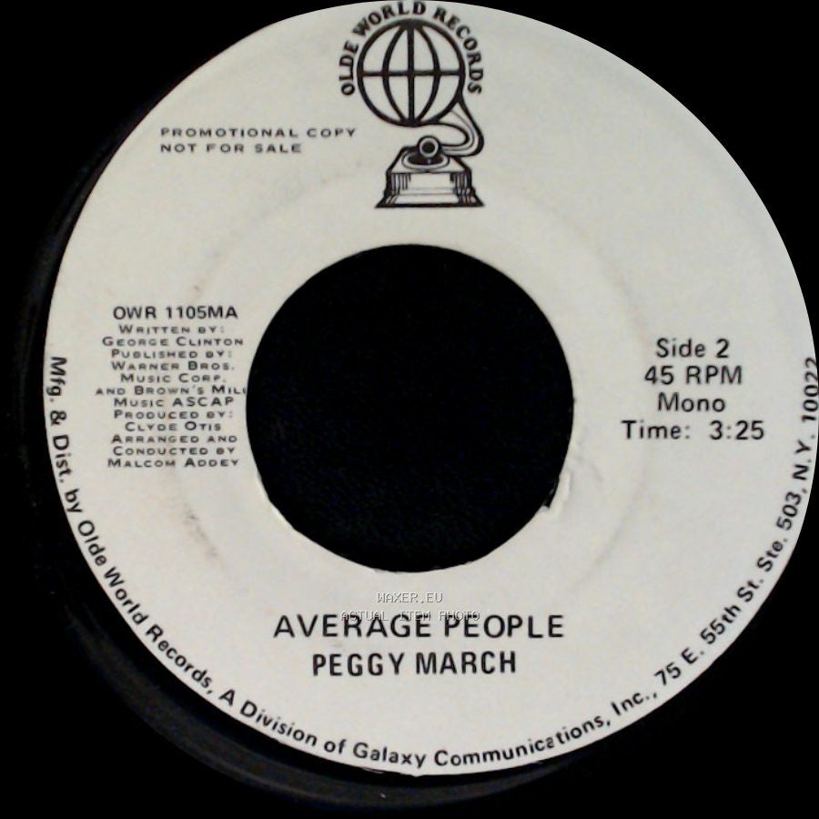 Peggy March - Average People / Average People side B