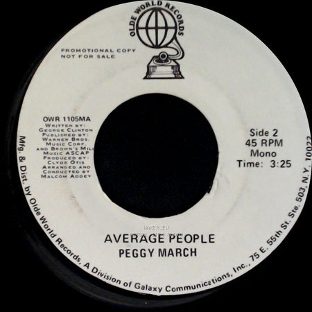 Peggy March - Average People / Average People side B