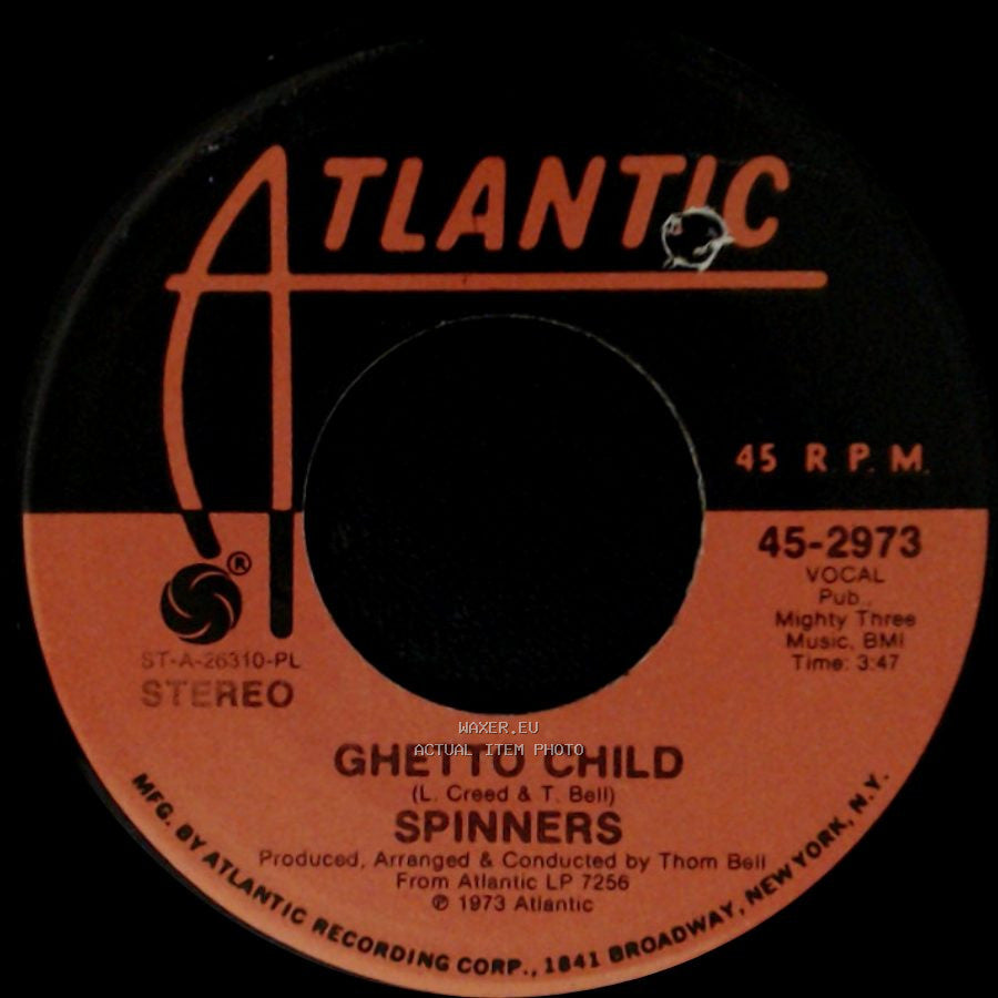 Spinners - We Belong Together / Ghetto Child side B