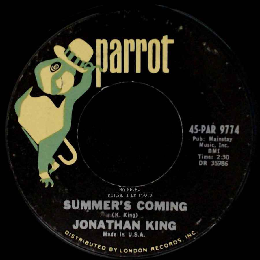 Jonathan King - Everyone's Gone To The Moon / Summer's Coming side B