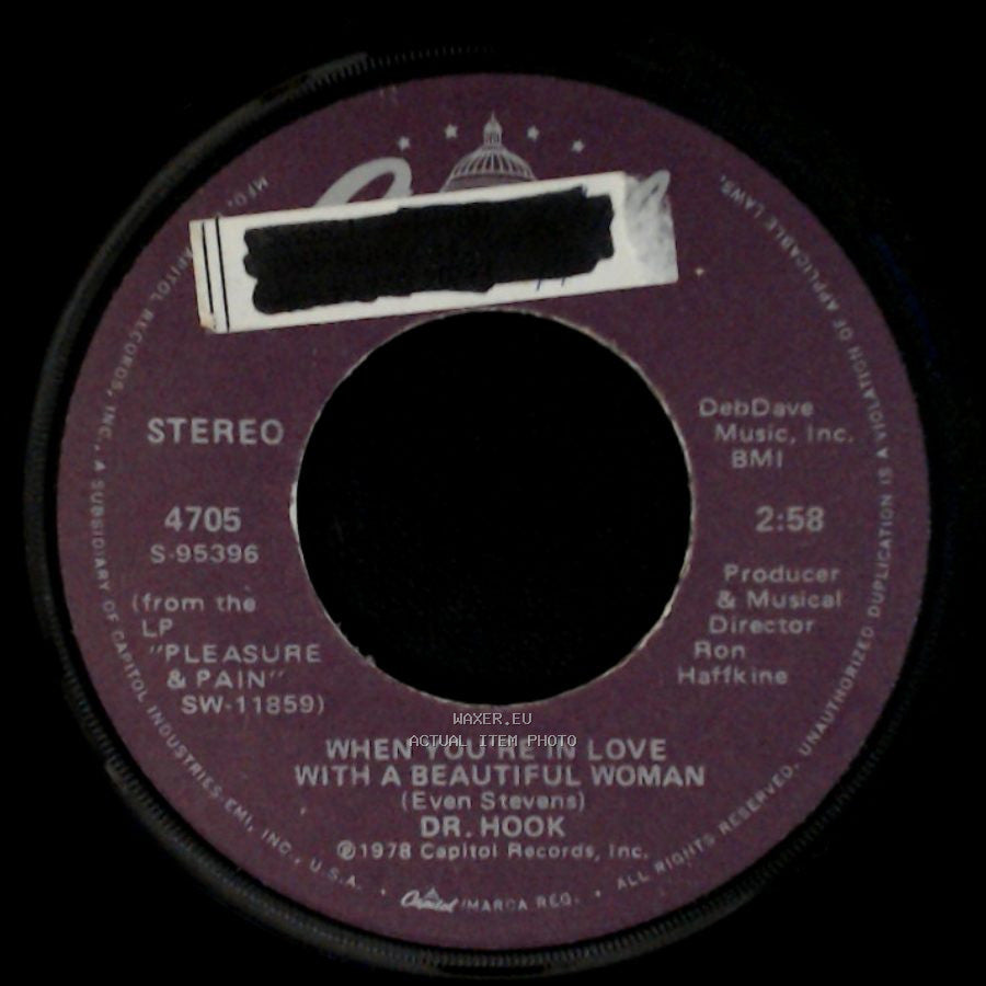 Dr. Hook - When You're In Love With A Beautiful Woman / Knowing She's There side A