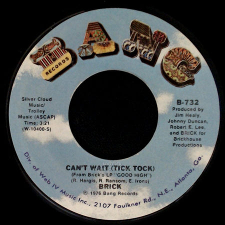 Brick - Can't Wait (Tick Tock) / That's What It's All About side A