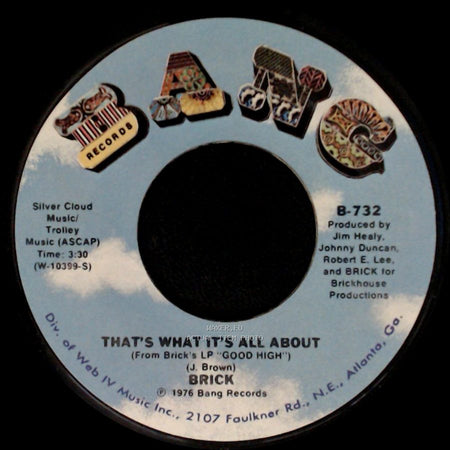 Brick - Can't Wait (Tick Tock) / That's What It's All About side B