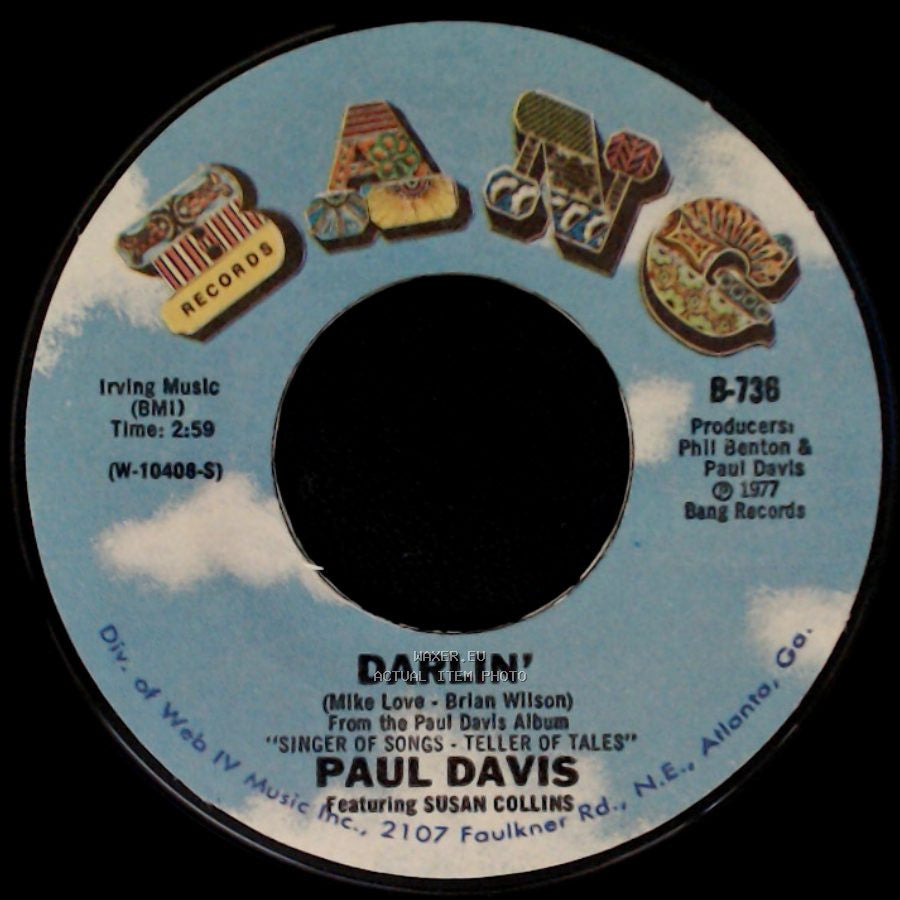 Paul Davis - Darlin' / You're Not Just A Rose side A