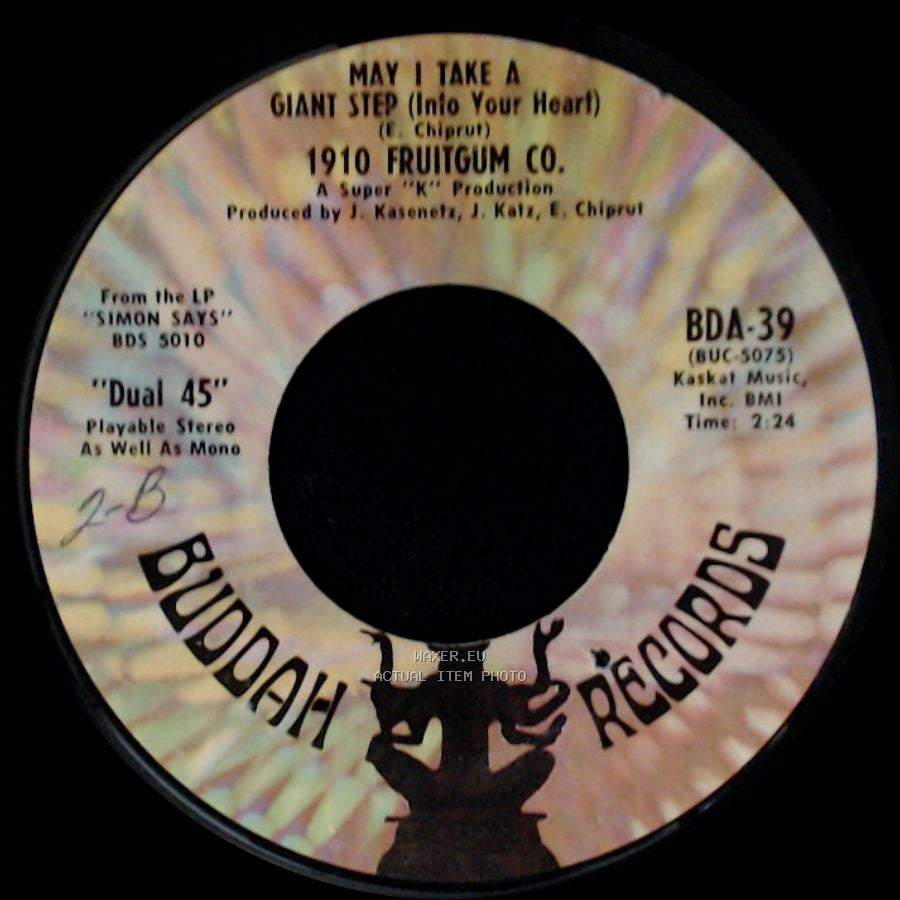 1910 Fruitgum Co. - (Poor Old) Mr. Jensen / May I Take A Giant Step (Into Your Heart) side B