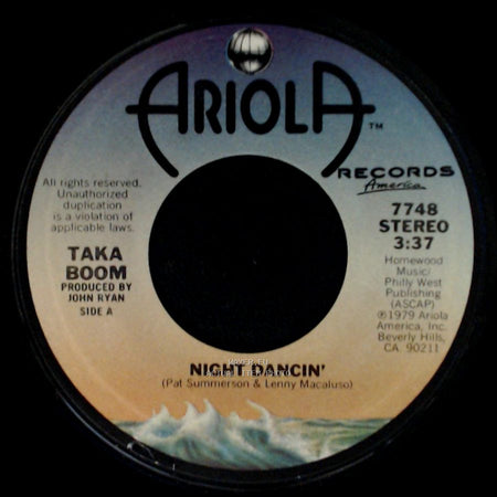 Taka Boom - Night Dancin' / Cloud Dancer side A