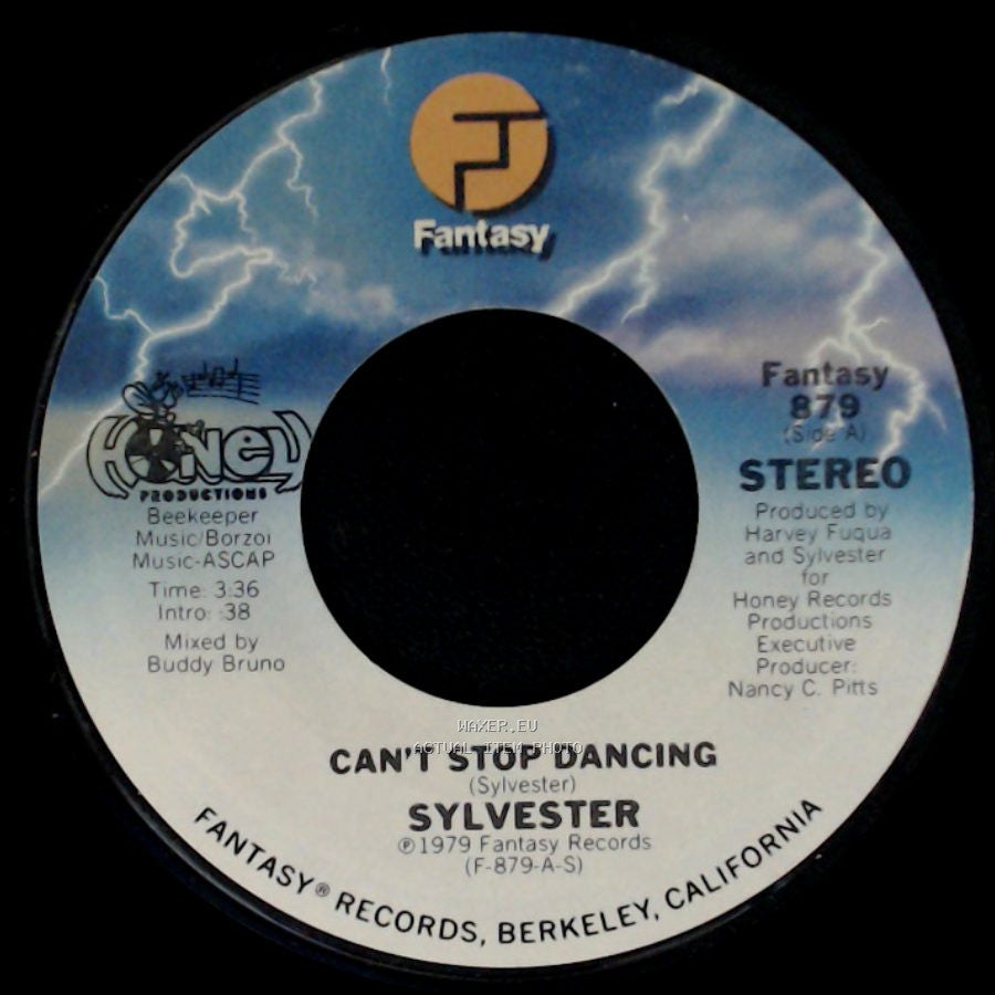 Sylvester - Can't Stop Dancing / In My Fantasy (I Want You, I Need You) side A