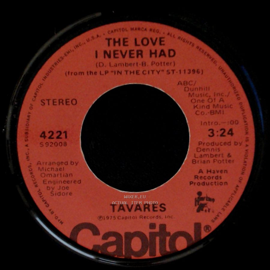 Tavares - The Love I Never Had / In The City side A