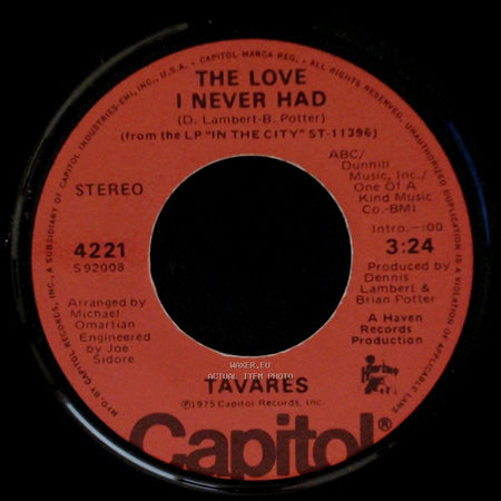 Tavares - The Love I Never Had / In The City side A
