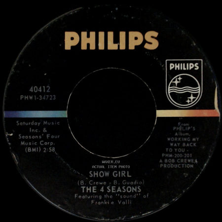 The 4 Seasons - Tell It To The Rain / Show Girl side B