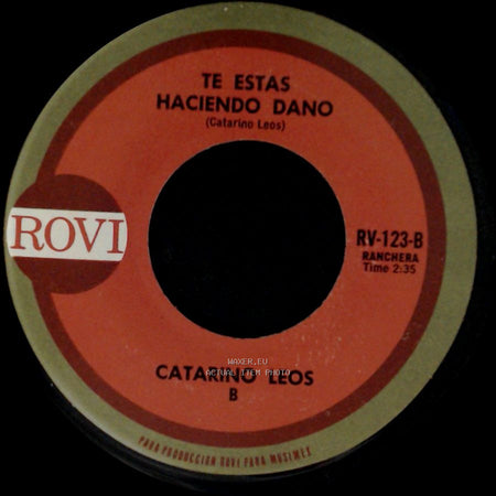 Catarino Leos - Peor Que La Muerte / Te Estas Haciendo Dano side B
