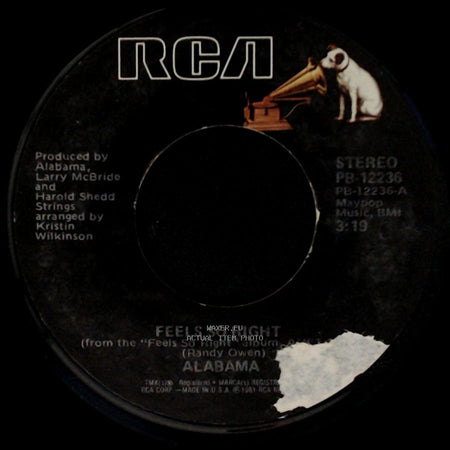 Alabama - Feels So Right / See The Embers, Feel The Flame side A