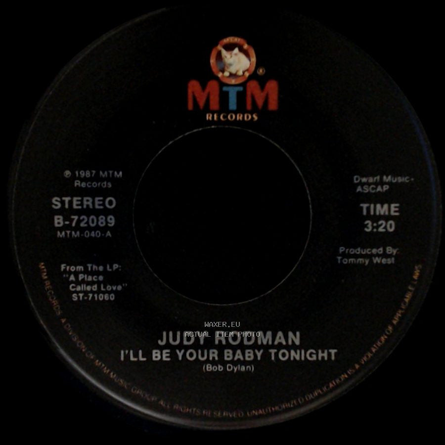 Judy Rodman - I'll Be Your Baby Tonight / Love Comes From Inside Of You side A