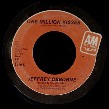 Jeffrey Osborne - One Million Kisses / I Really Don't Need No Light side A