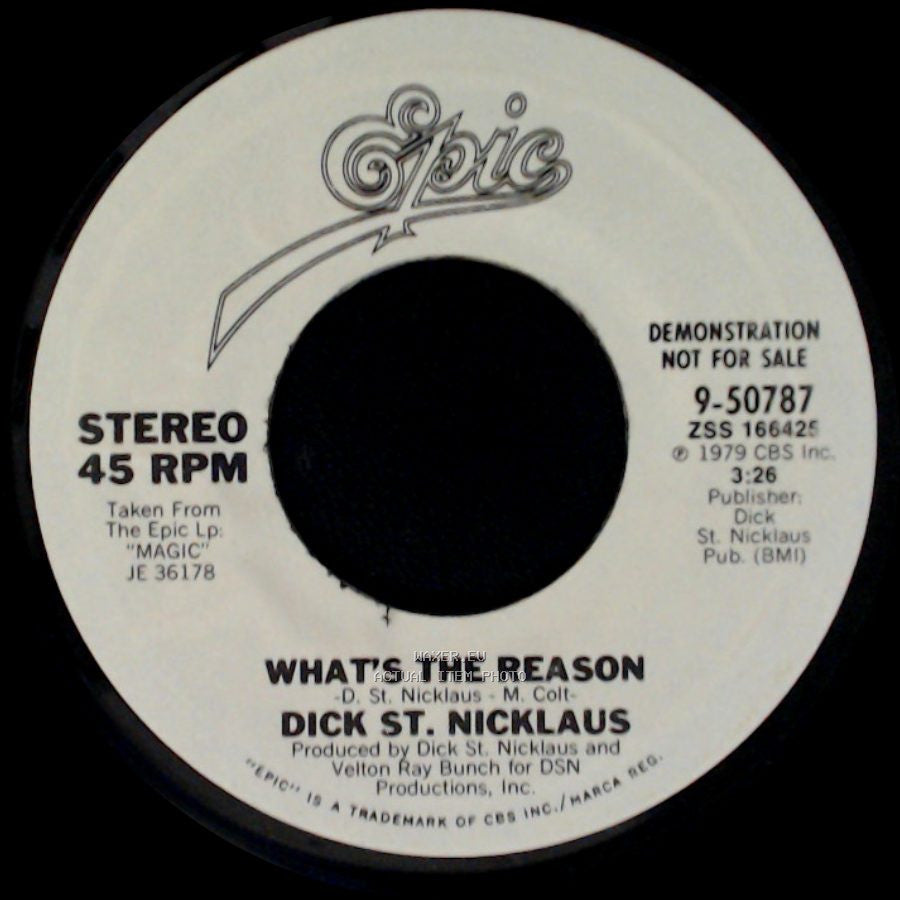 Dick St. Nicklaus - What's The Reason / What's The Reason side B