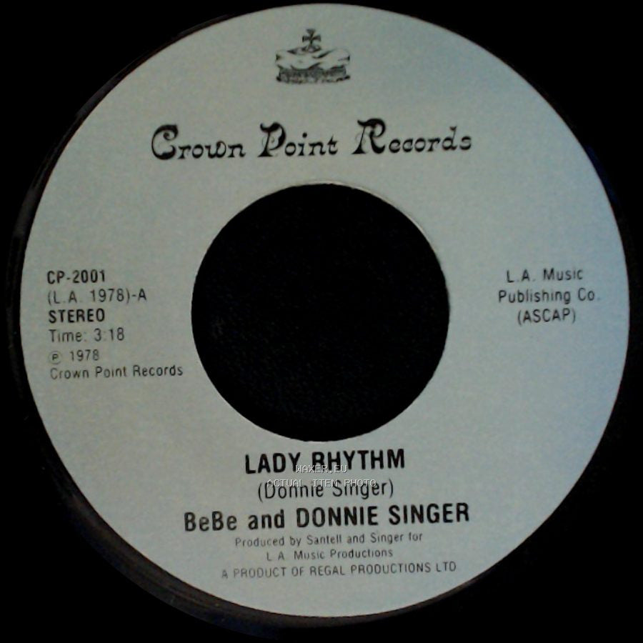 Bebe And Donnie Singer - Lady Rhythm / Bi-Cycle side A