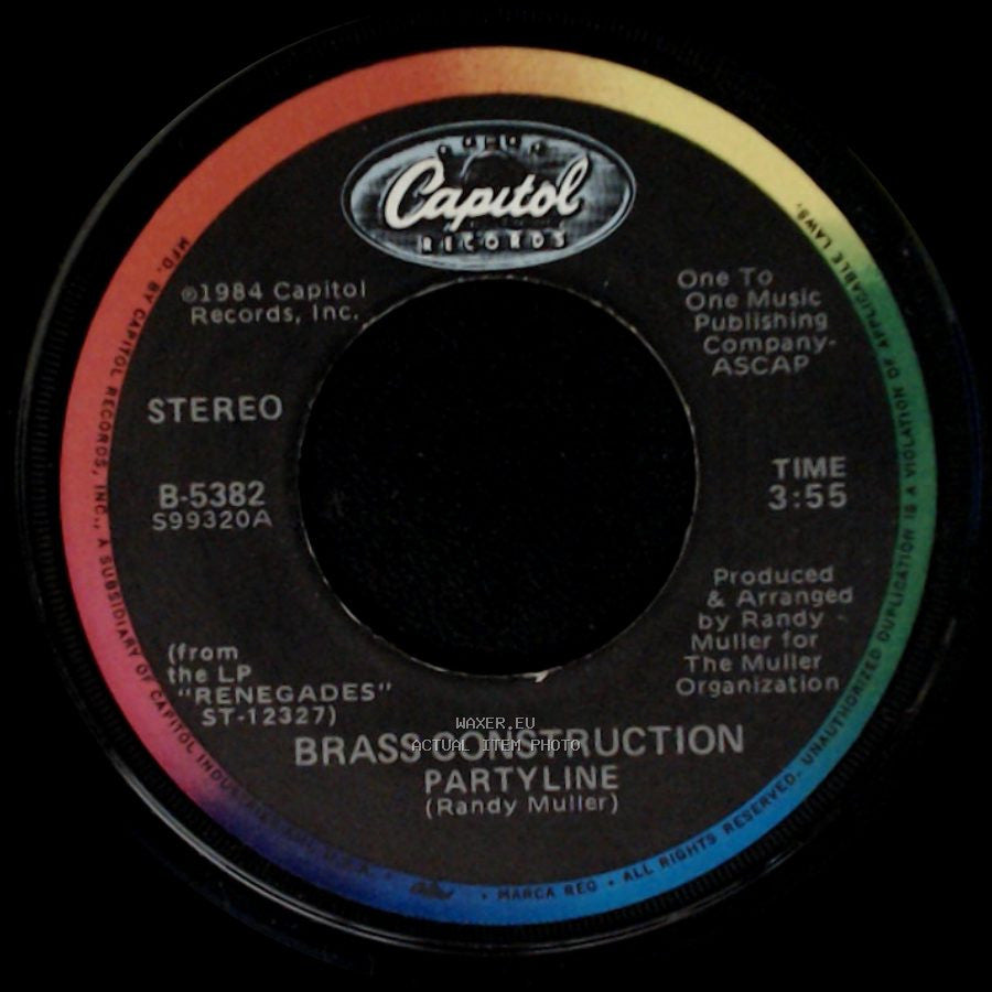 Brass Construction - Partyline / We Can Bring It Back side A