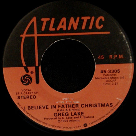 Greg Lake - Believe In Father Christmas / Humbug side A