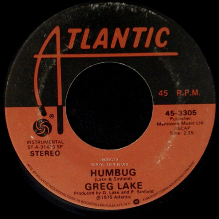 Greg Lake - Believe In Father Christmas / Humbug side B