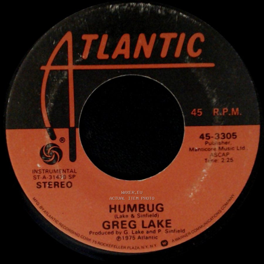 Greg Lake - Believe In Father Christmas / Humbug side B