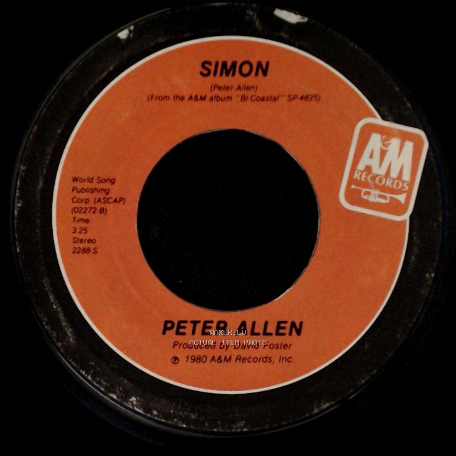 Peter Allen - Simon / Fly Away side A