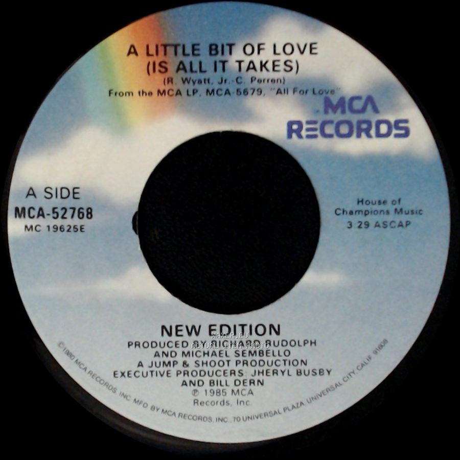New Edition - A Little Bit Of Love (Is All It Takes) / Sneakin' Around side A