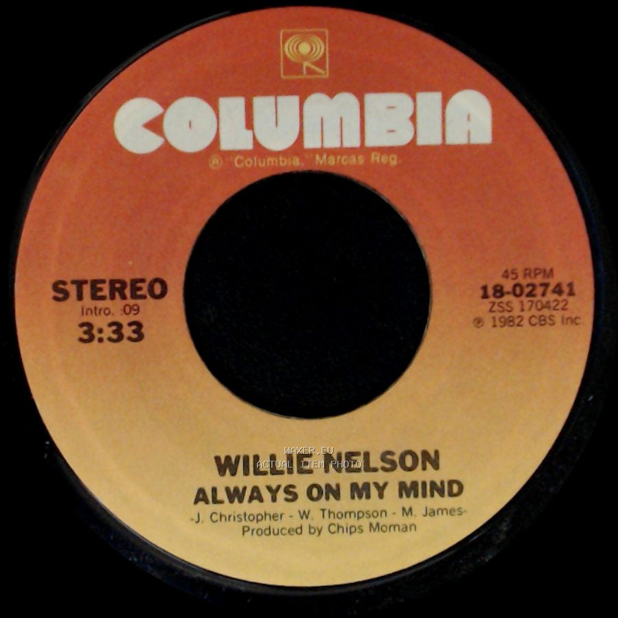 Willie Nelson - Always On My Mind / The Party's Over side A