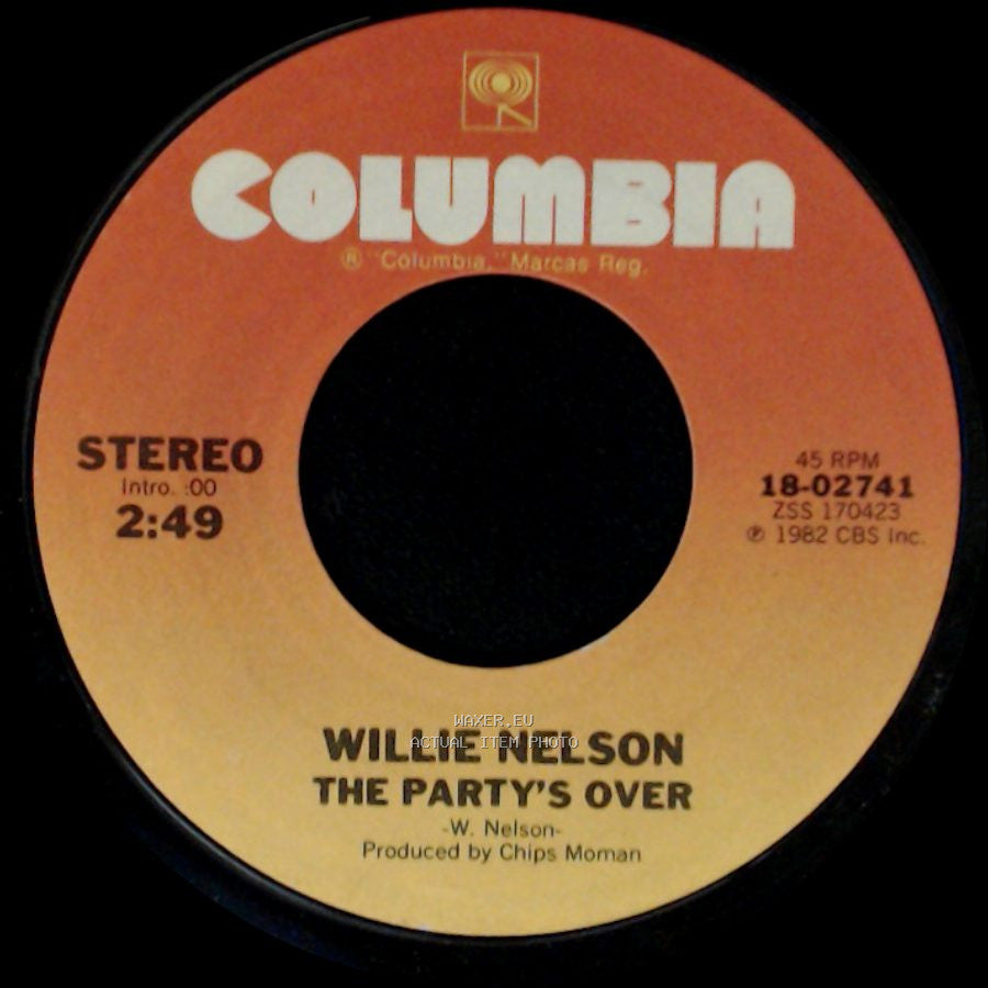 Willie Nelson - Always On My Mind / The Party's Over side B
