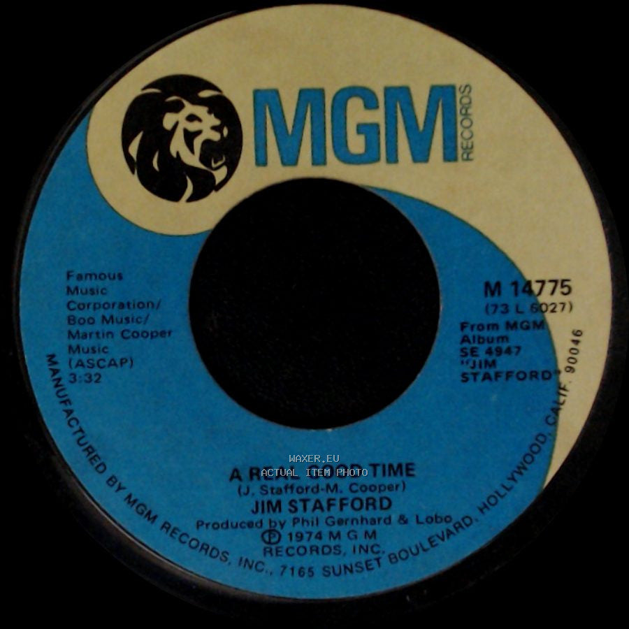 Jim Stafford - A Real Good Time / Your Bulldog Drinks Champagne side A