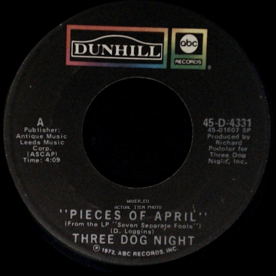 Three Dog Night - Pieces Of April / "The Writings On The Wall" side A