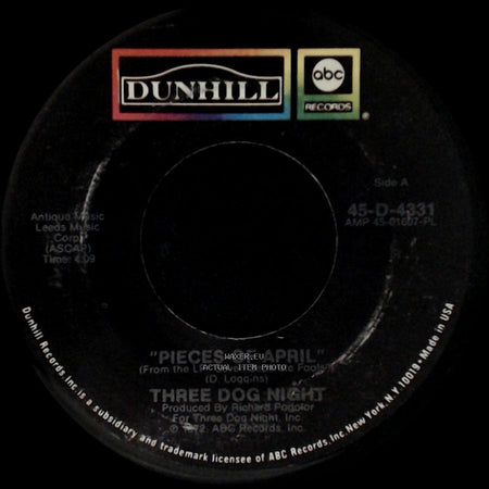 Three Dog Night - Pieces Of April / The Writings On The Wall side A