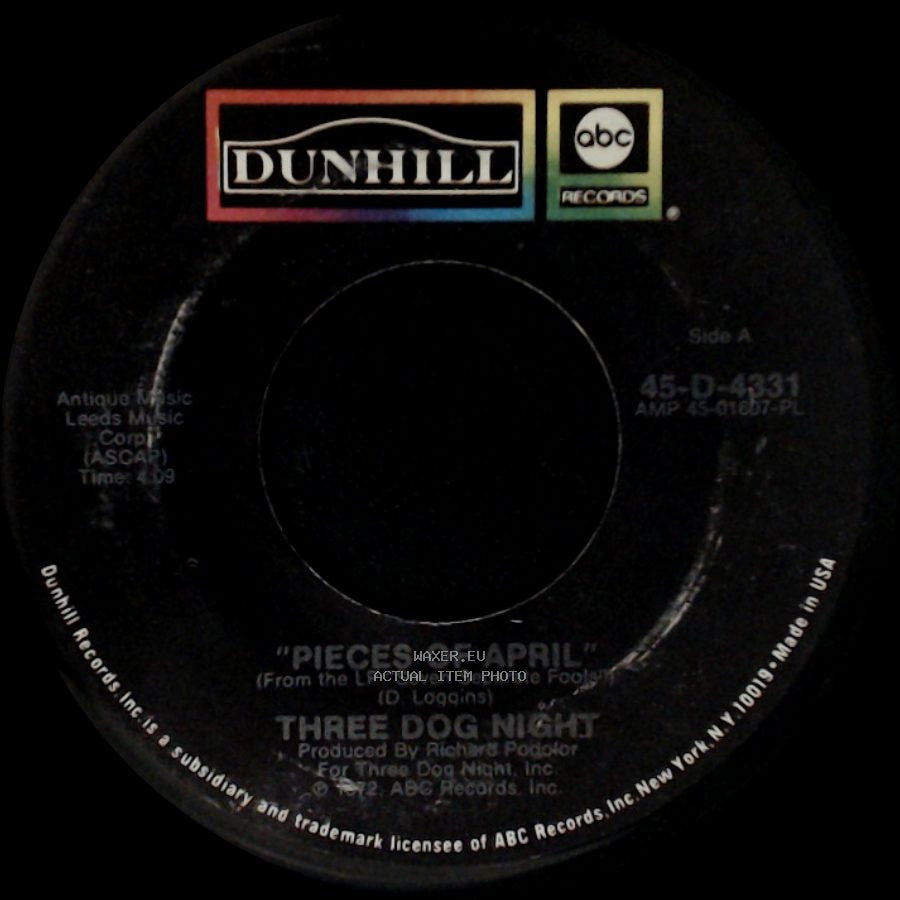 Three Dog Night - Pieces Of April / The Writings On The Wall side A