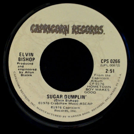 Elvin Bishop Featuring Mickey Thomas / Elvin Bishop - Spend Some Time / Sugar Dumplin' side B