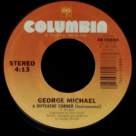 George Michael - A Different Corner / A Different Corner (Instrumental) side B