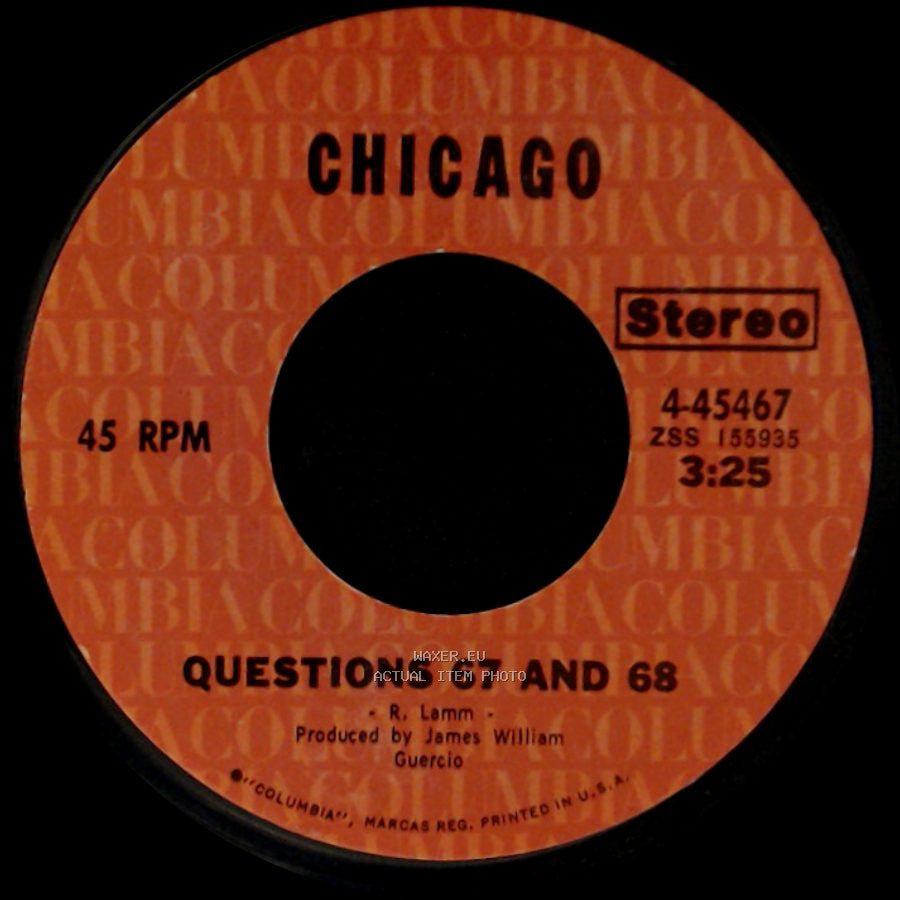 Chicago - I'm A Man / Questions 67 And 68 side B