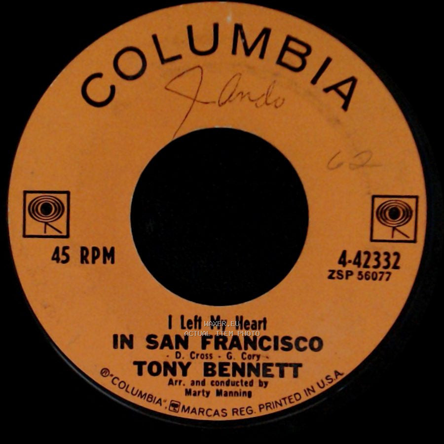 Tony Bennett - Once Upon A Time / I Left My Heart In San Francisco side B