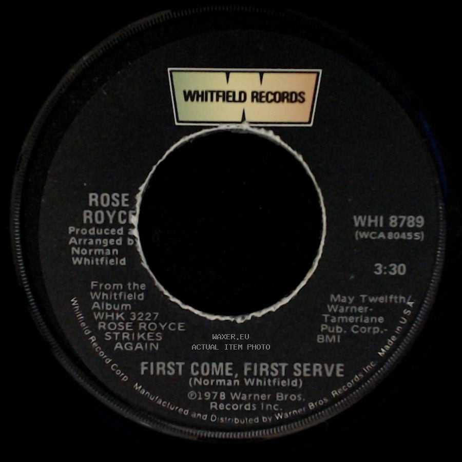 Rose Royce - First Come, First Serve / Let Me Be The First To Know side A