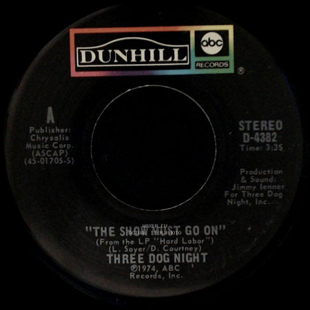 Three Dog Night - On The Way Back Home / The Show Must Go On side B